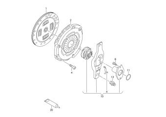 Coupling 1.6ltr. petrol eng.+, BSE, CHGA, CMXA