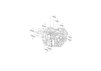 Mounting parts for engine and, transmission, for 7-speed dual clutch gearbox, 1.2 ltr. NBA, NQK, NTZ, PKW, PMS, PWD