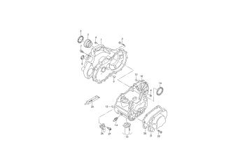 Gear housing, for 5 speed manual transmiss. LEG, LVQ, NVU