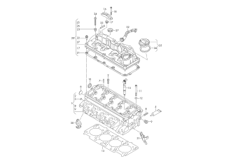 Cylinder head, cylinder head cover 2.0 ltr. diesel eng.+, CLCA, CFHB, CFHC