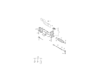 Steering gear, track rod