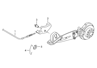 Brake cable rear