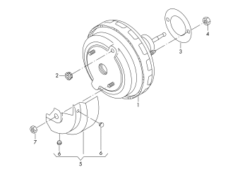Brake servo rhd