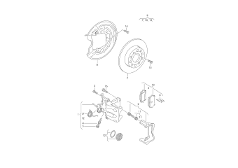 Disc brake rear PR-1KD
