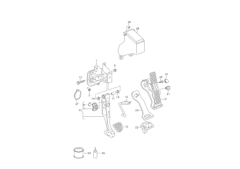 Brake and accel. lever mech. lhd