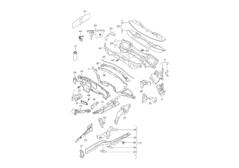 Side member, wheel housing front, front