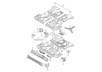 Bottom plate rear