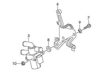 Solenoid valve, for vehicles with auxiliary, heater