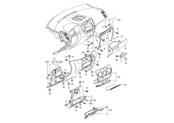 Dashboard fittings lower