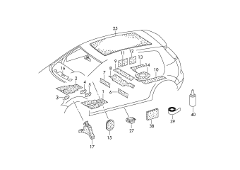 Sound absorbers, adhesives and sealing compound