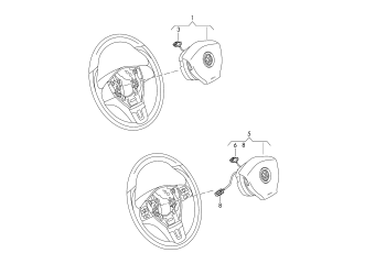 Airbag unit drivers side