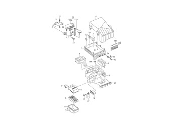 Central electrics for engine bay, potential distributor