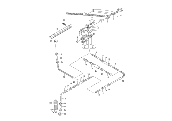 Wiper and washer system for rear window