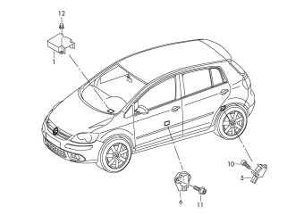Electrical parts for airbag lhd