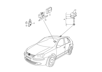 Electrical parts for auxiliary heater with remote control