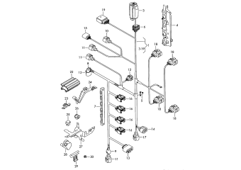 Wiring set for engine CGGA