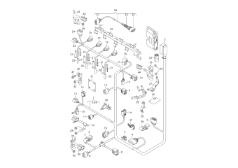 Wiring set for engine diesel eng.+, CAYB, CAYC, CLCA, CFHB, CFHC
