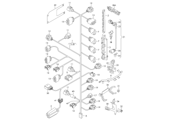 Wiring set for engine CAVD, CAXA, CNWA, CTHD, CTKA