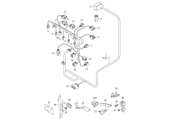 Wiring set for engine CBZB, CBZA