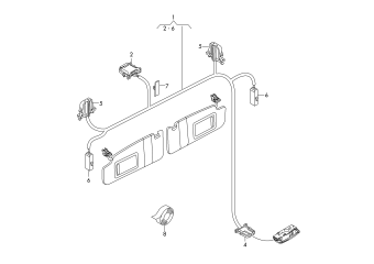 Roof wiring harness
