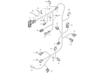 Wiring set for door