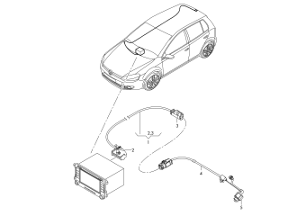 Adapter cable loom for vehicles with reversing camera system
