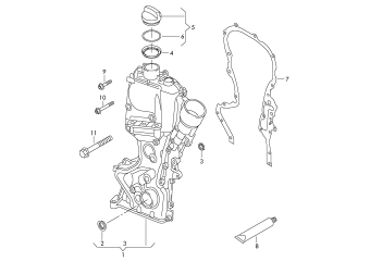 Timing case 1.4ltr. petr. engine