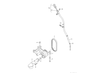 Oil pump, oil dipstick 1.6ltr. diesel eng.+, CAYB, CAYC