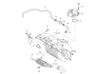 Intake system 1.4ltr. petrol eng.+, CGGA