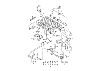 Intake system, vacuum system, 1.8ltr. 4-cylinder+, BZB, CGYA