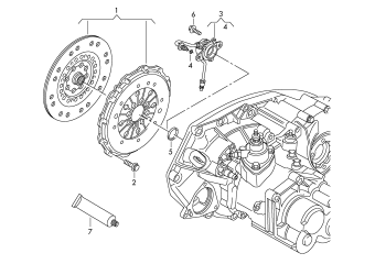 Coupling 2.0 ltr. 4-cylinder+, diesel eng.+, CBAA, CBAB, CBAC, CBBB, CFFA, CFFB, CFGB, CLLA