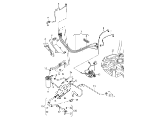 Fuel line, 2.0 ltr. diesel eng.+, CBAA, CBAB, CBBB, CBAC, before 08.11.2010