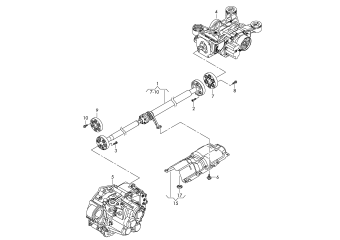 Cardan shaft 4motion+, BWS, BLV, CBAB, CBBB, CFFB, CFGB, CNNA