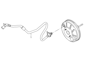 Vacuum hoses for brake servo lhd diesel eng.