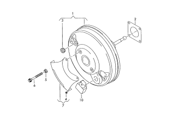 Brake servo rhd