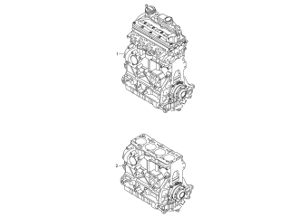 Base engine, short block 2.0 ltr. diesel eng.