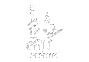 Wheel housing with side member front