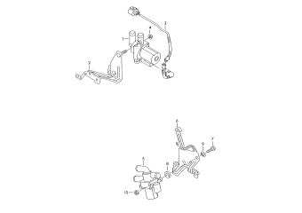 Solenoid valve for vehicles with auxiliary heater
