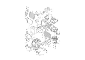 Air-conditioning system with, electronic regulation lhd