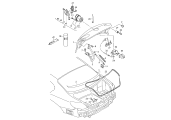 Rear lid, lid lock