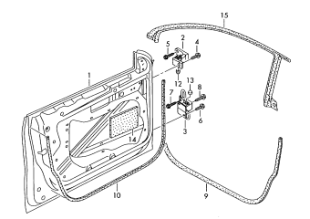Doors, door hinge, door seal front