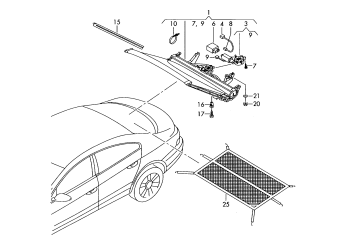 Roller sun blind for rear window PR-3Y2