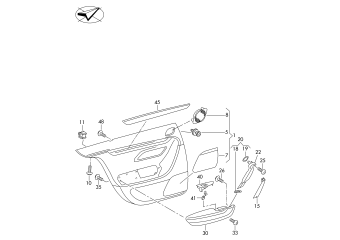 Door panel rear