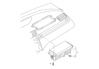 Airbag unit passenger side