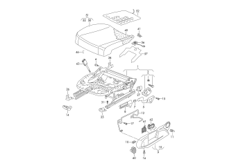 Seat right front manual PR-3L3, 3PB