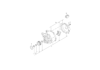 Alternator and single parts for vehicles with start stop operation or recuperation (energy recycling) PR-7L6, 7L7, 03.11.2009 and after