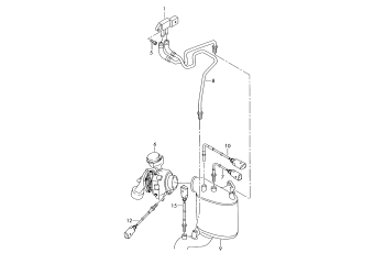 Pressure difference sender, exhaust gas temperature sender