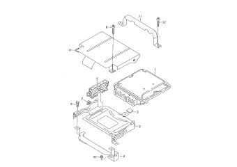 Control unit for diesel engine, fasteners, before 25.05.2009