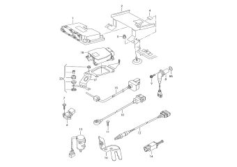 Impulse sender, knock sensor