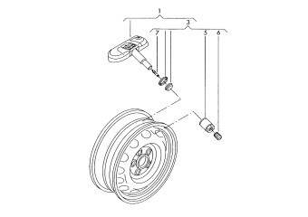 Tyre pressure control system, before 07.11.2010